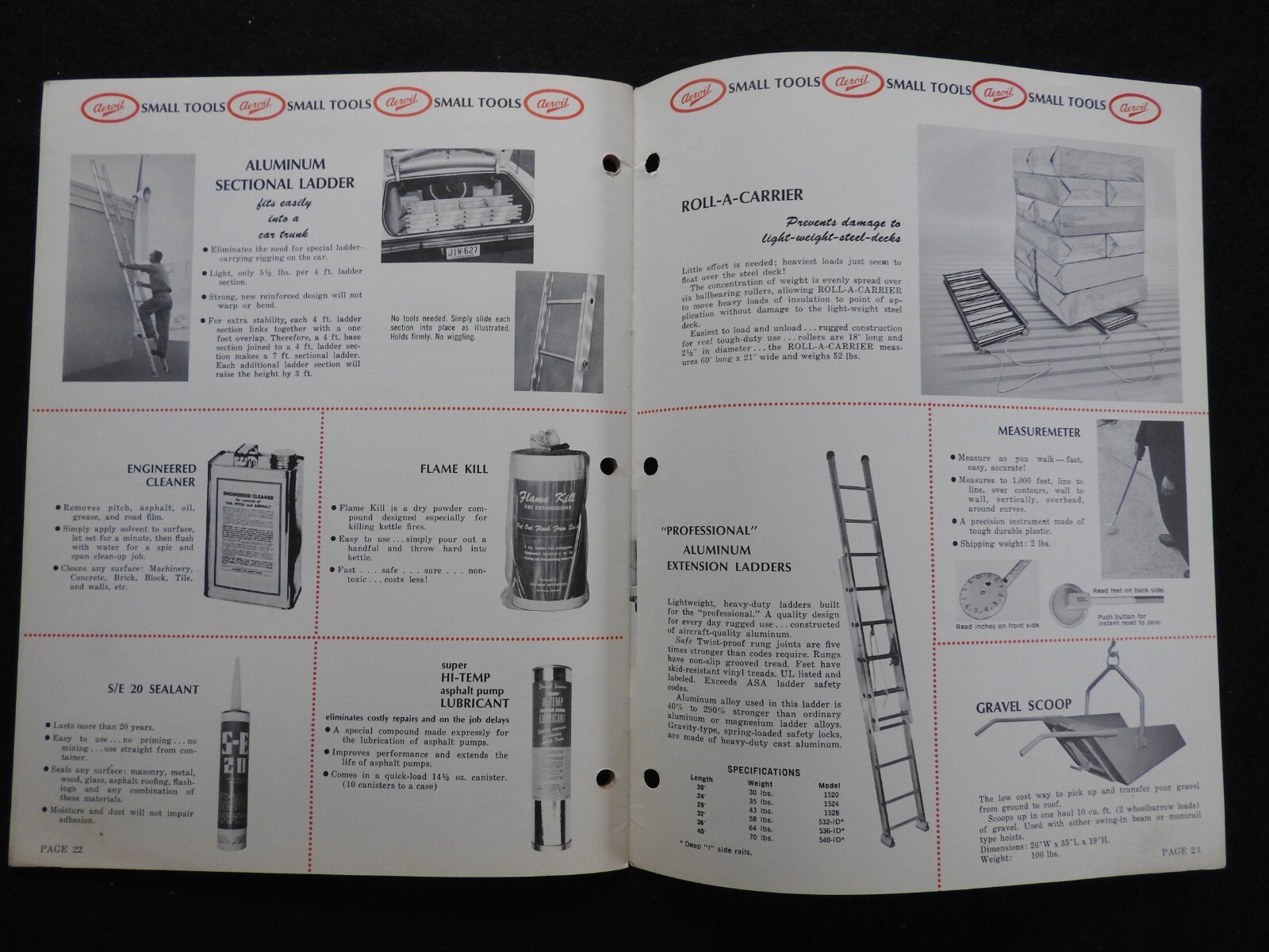 1968 Aeroil Products Co. “Roofers Equipment” Sales Catalog Hackensack NJ