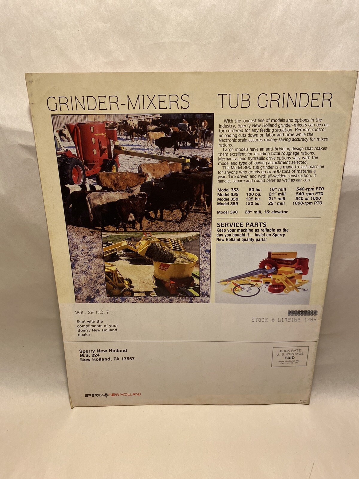 1984 SPERRY NEW HOLLAND EQUIPMENT BUYERS GUIDE SALES BROCHURE TRACTOR