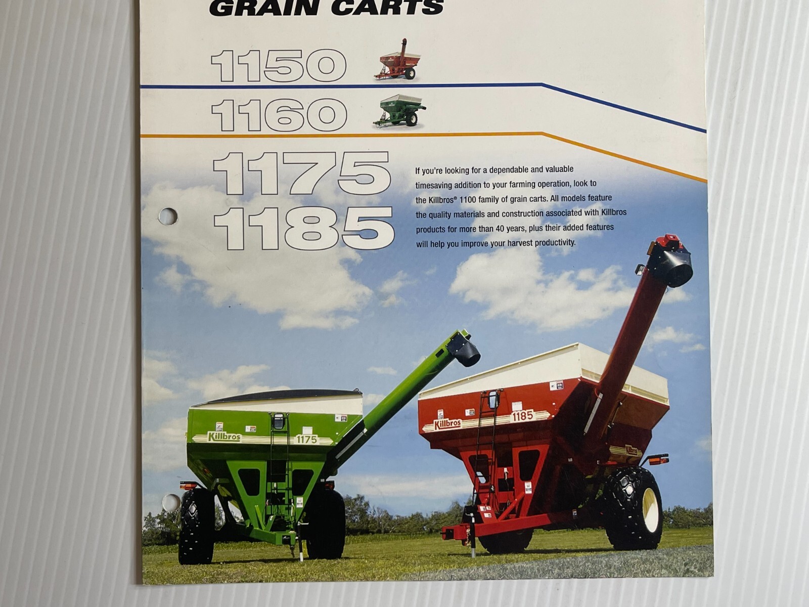 Killbros Grain Carts Sales Brochure *2010s* (Showroom Book) 1150 / 1185