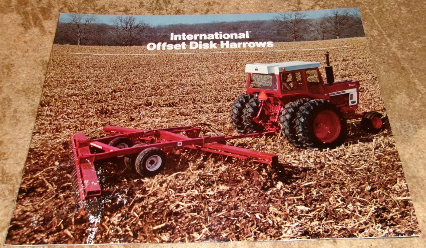 1970’s international offset disk harrows brochure see description good used