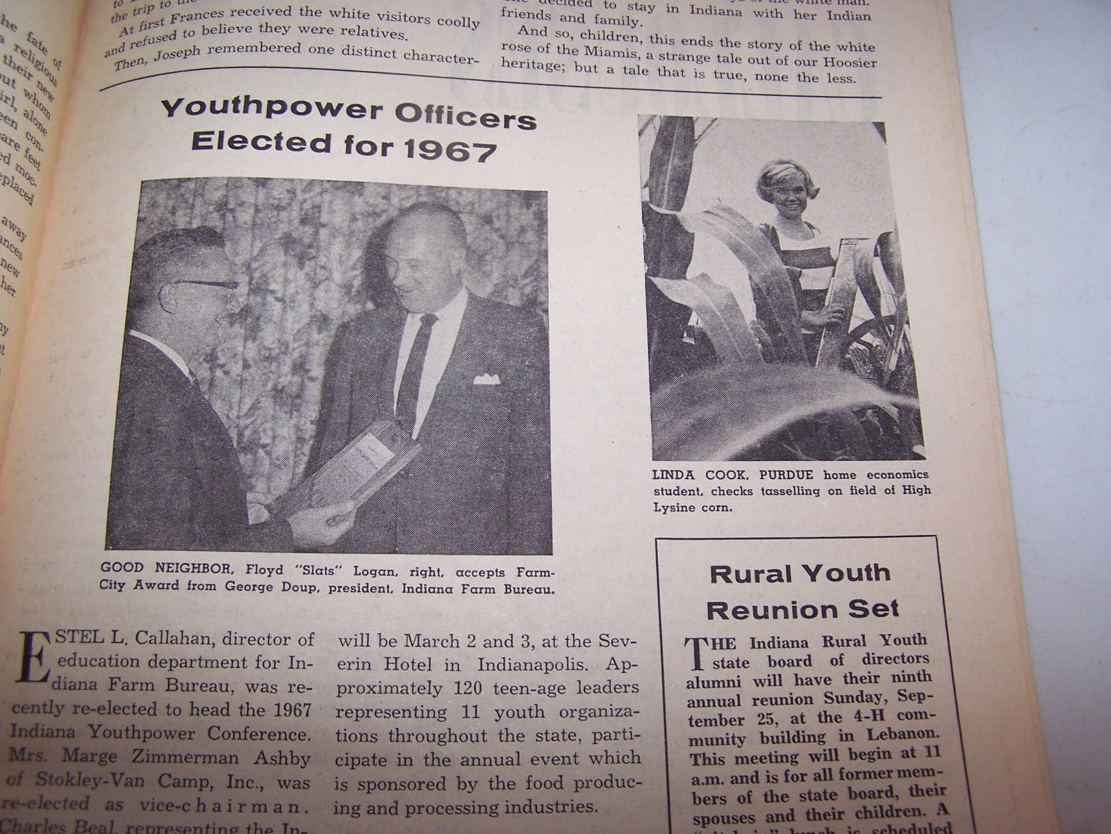 1966 HOOSIER FARMER Magazine INDIANA
