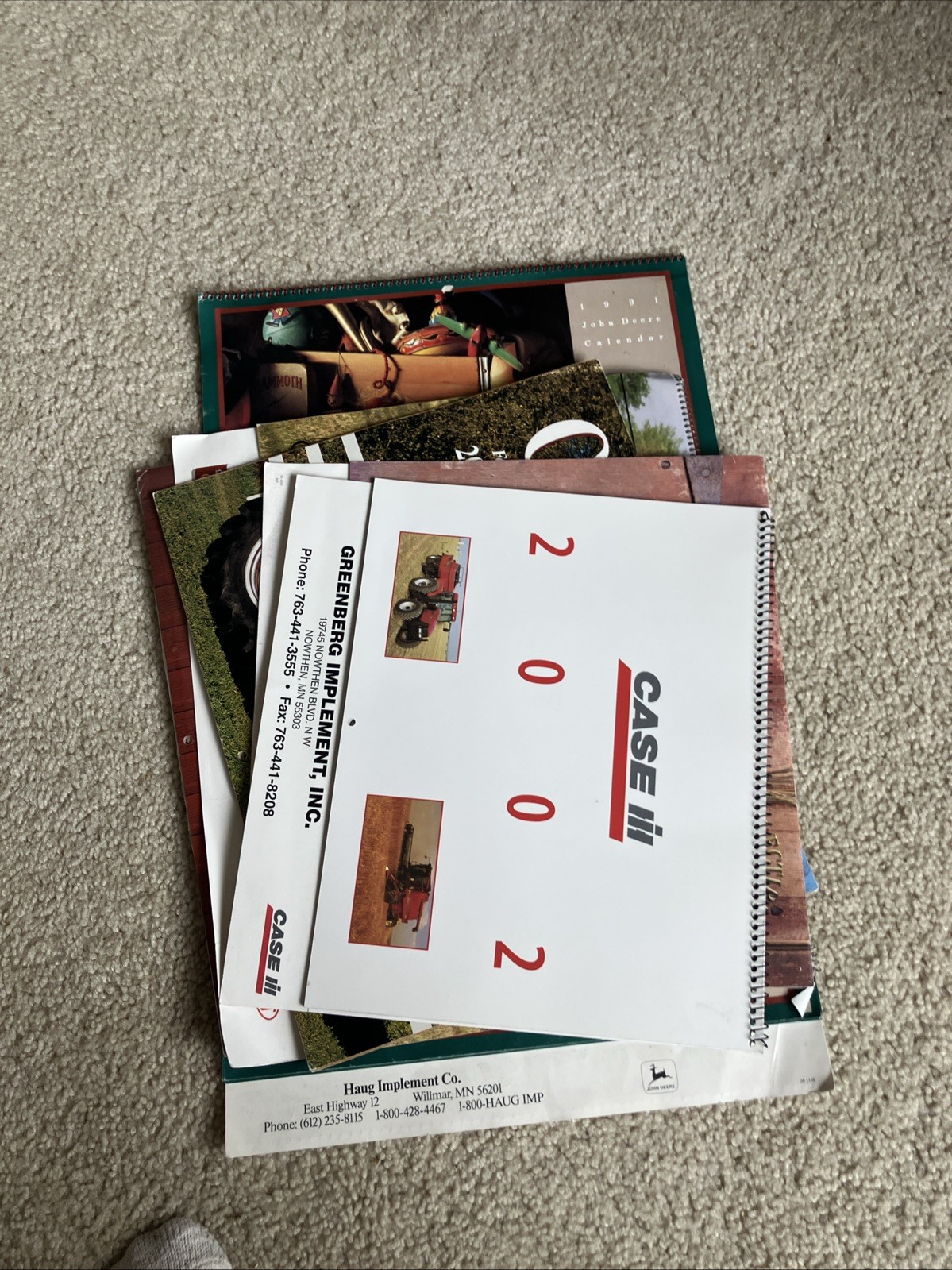 Lot Of 6 Classic Farm Tractors Some Vintage calendars