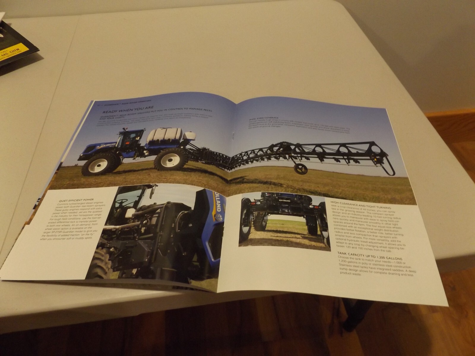 NH GUARDIAN SELF-PROPELLED FRONT AND REAR BOOM SPRAYERS , NH31240F61 2011
