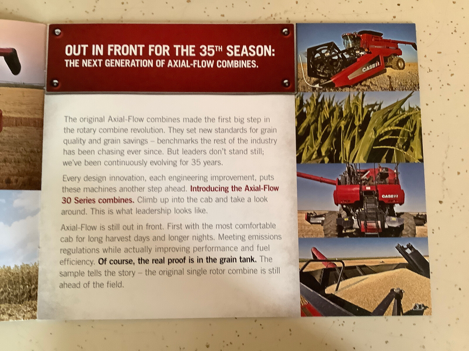 AXIAL-FLOW COMBINES NEW 2012 PREVIEW 12 PAGES 2011 Sales Brochure