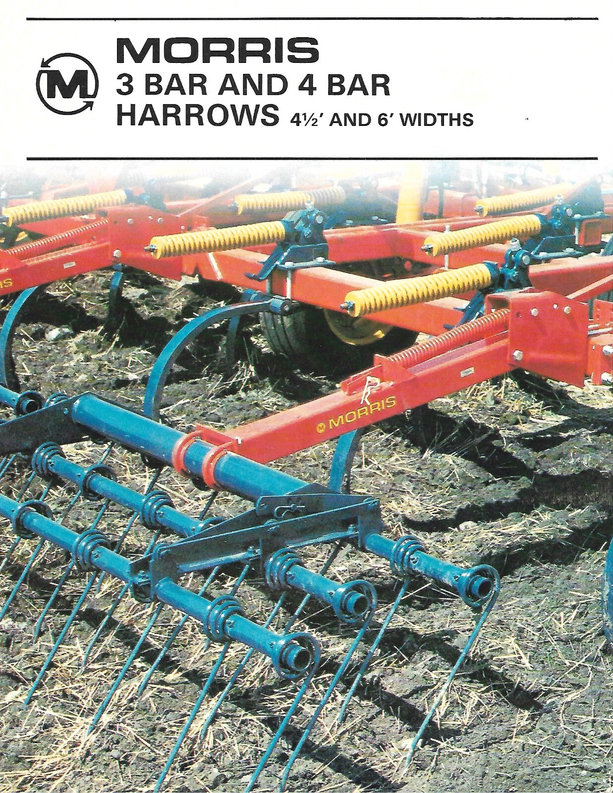 Farm Implement Data Sheet – Morris – 3 Bar 4 Bar Harrows – c1983 (F8066)
