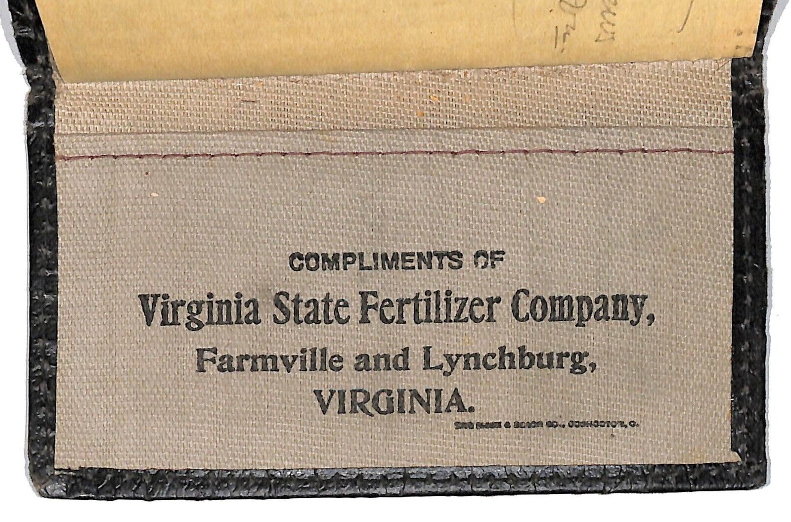 Farmville Lynchburg 1902 Virginia State Fertilizer Co. Wallet / Booklet 40+pp