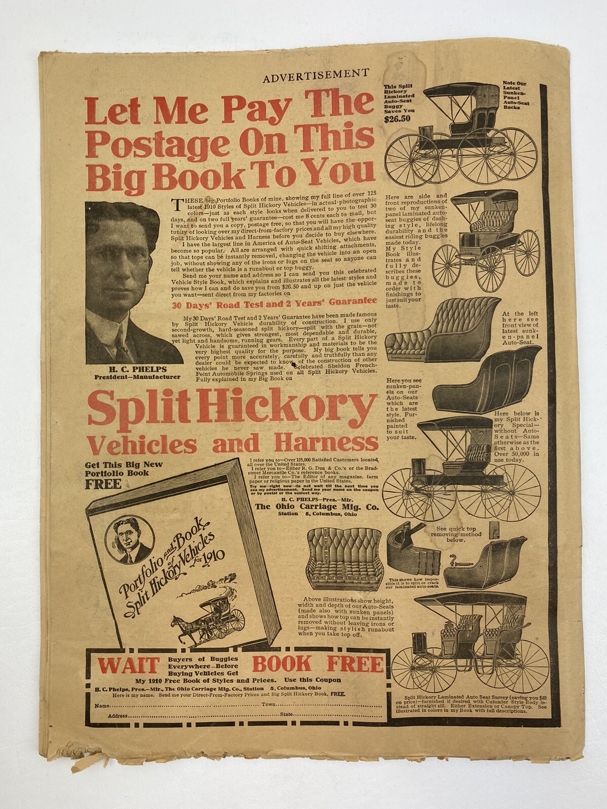 The Orange Judd Farmer News Print Magazine, Chicago Illinois May 28 , 1910