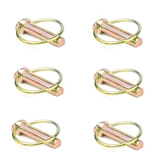 Lynch Pin Assortment Kit 7/16 Inch Heavy Duty Linch Pin with Ring for Farm
