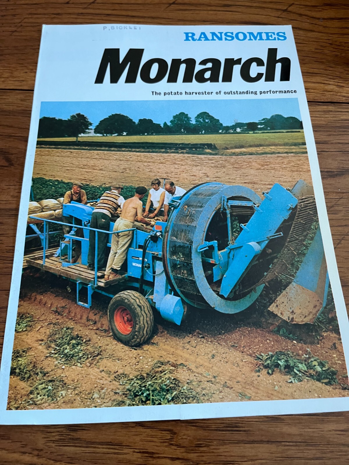 Ransomes Monarch Potato Harvester Brochure AMIL22