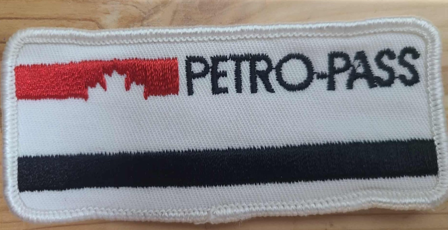 “Vintage PETRO-PASS Embroidered Patch with Maple Leaf Logo – Collectible Fuel