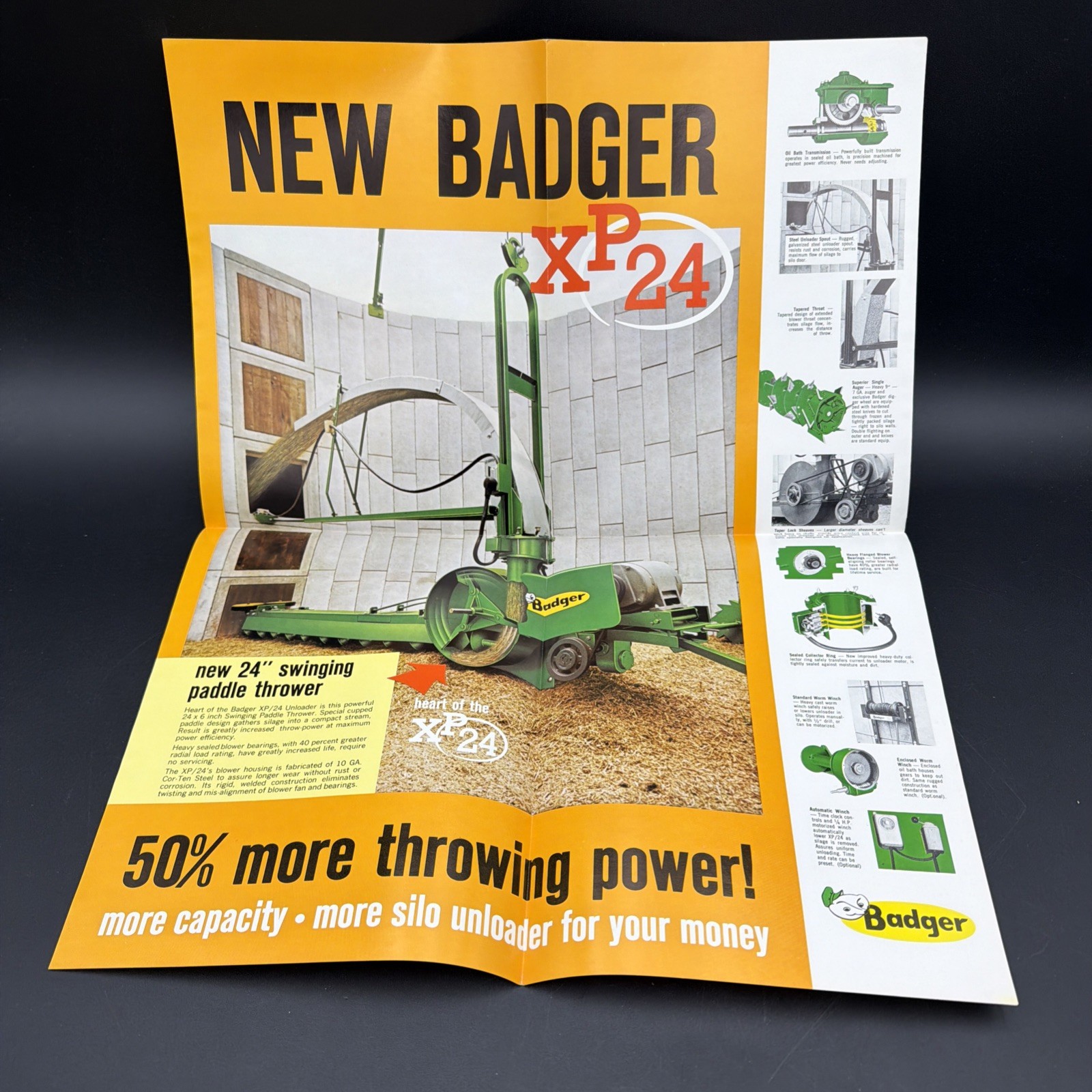 Vintage Badger XP 24 With 50% More Throw Power Brochure