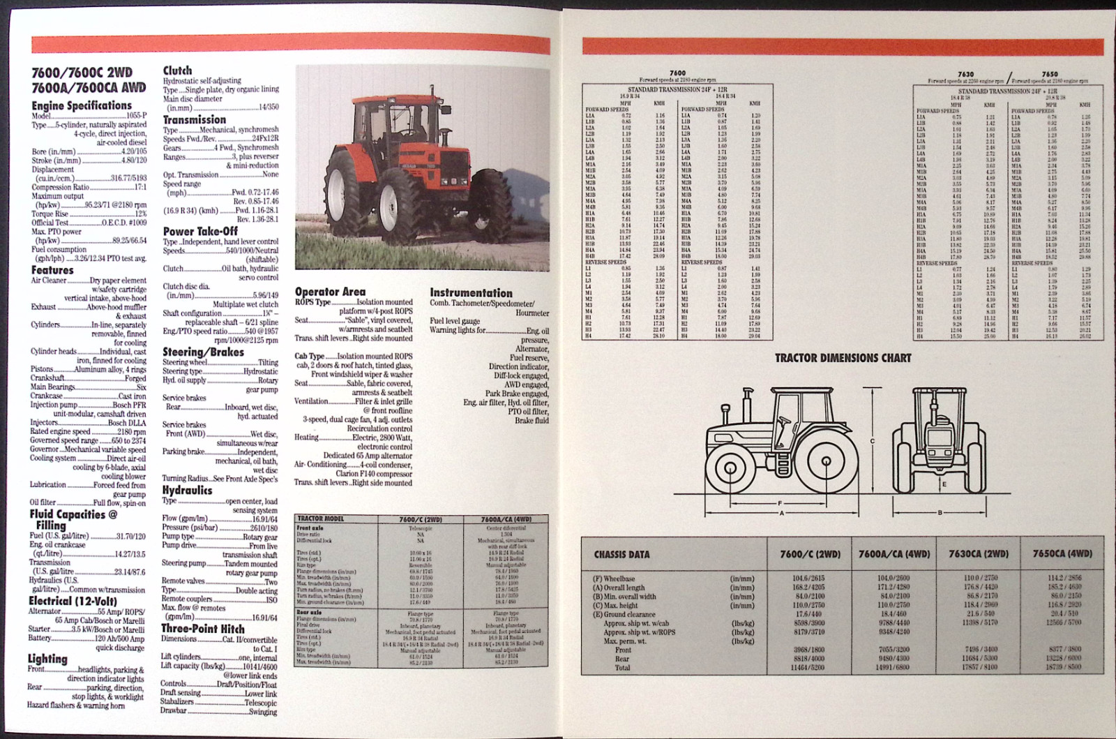 AGCO Deutz Allis Chalmers 7600 7630 765 Brochure FCCA