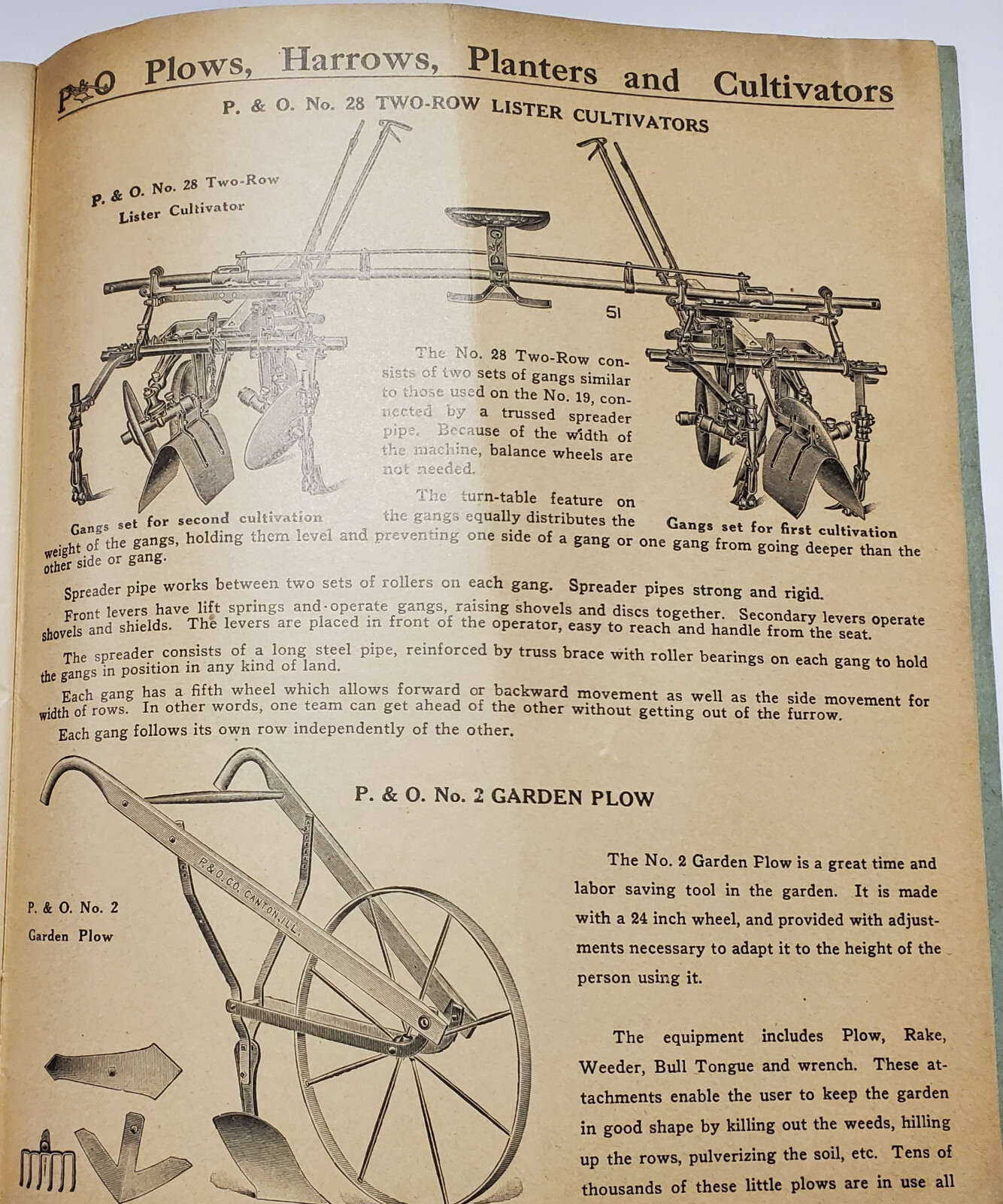 Parlin and Orendorff, Light Draft Plows, 48 page Catalog, ca. 1920? Canton, ILL.