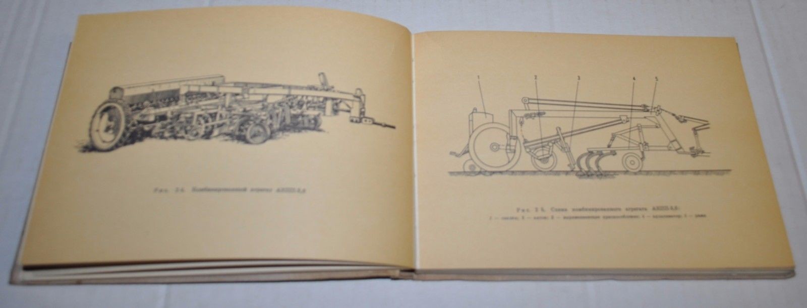 Combined agricultural machinery Russian Hand Book Tractor