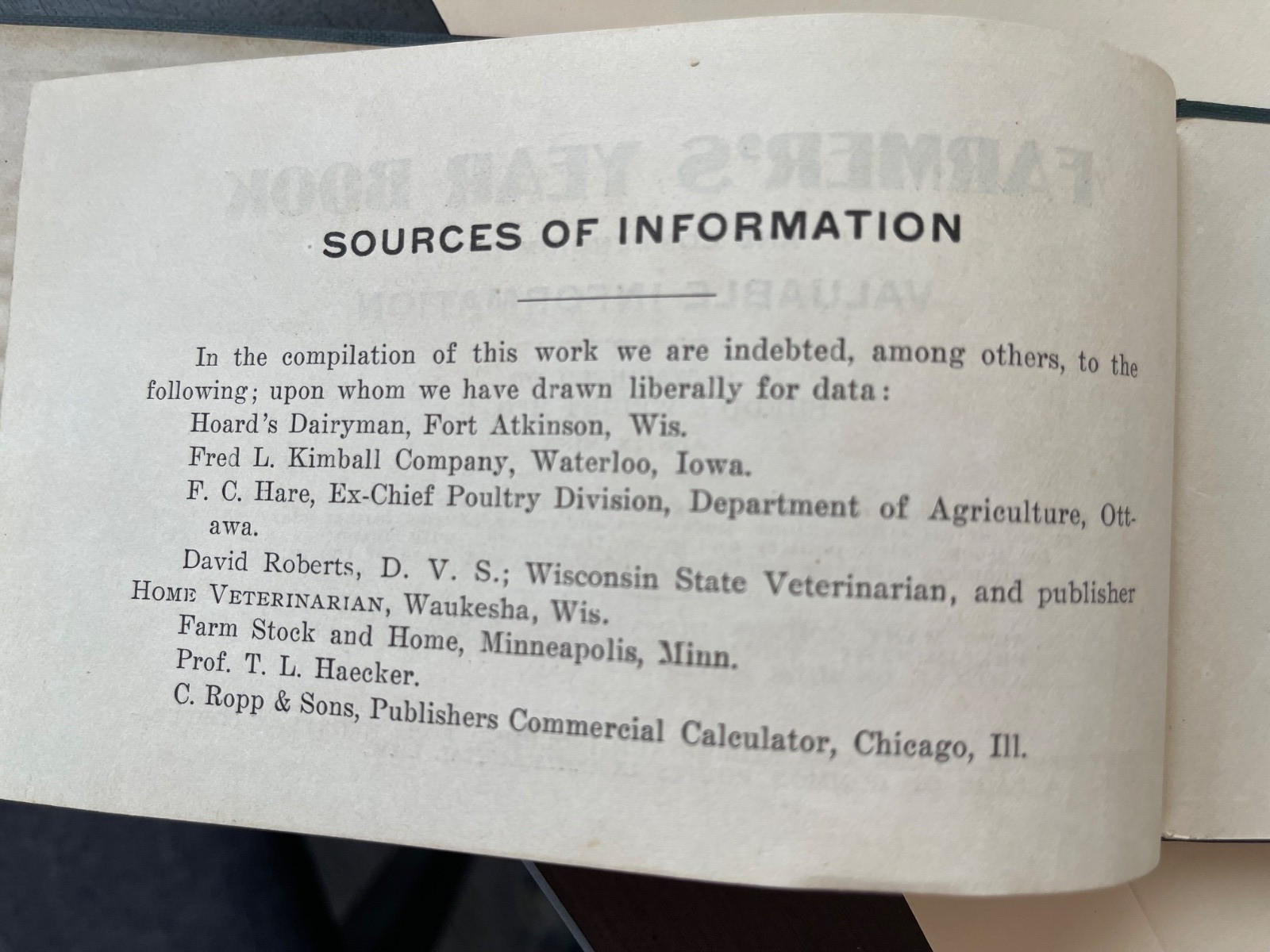Old “Reed & Shelso Co. General Merchandise”, BROOTEN, MN Farmer’s Yearbook