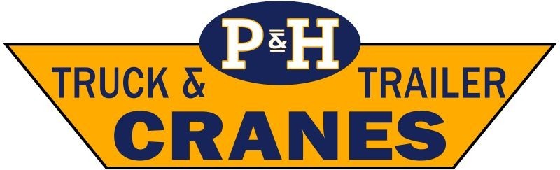 1926 Style P&H Harnischfeger Truck Cranes NEW Sign: 18″ Wide Diecut USA STEEL