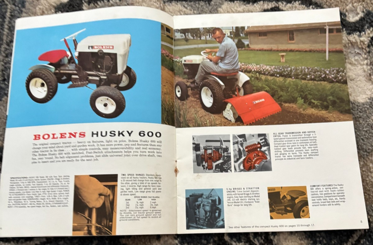 Bolens Lawn & Garden Tractors For 1963 Brochure DCPA26