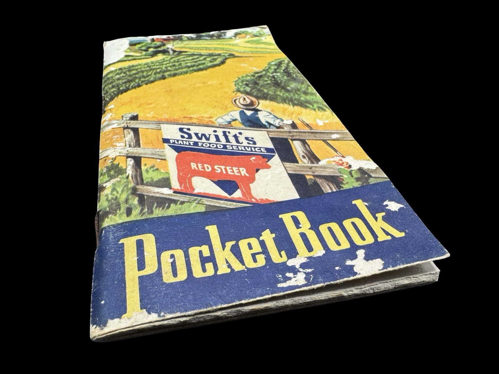 Swift’s Plant Food Service Red Steer Notebook Pocket Book Used 50’s