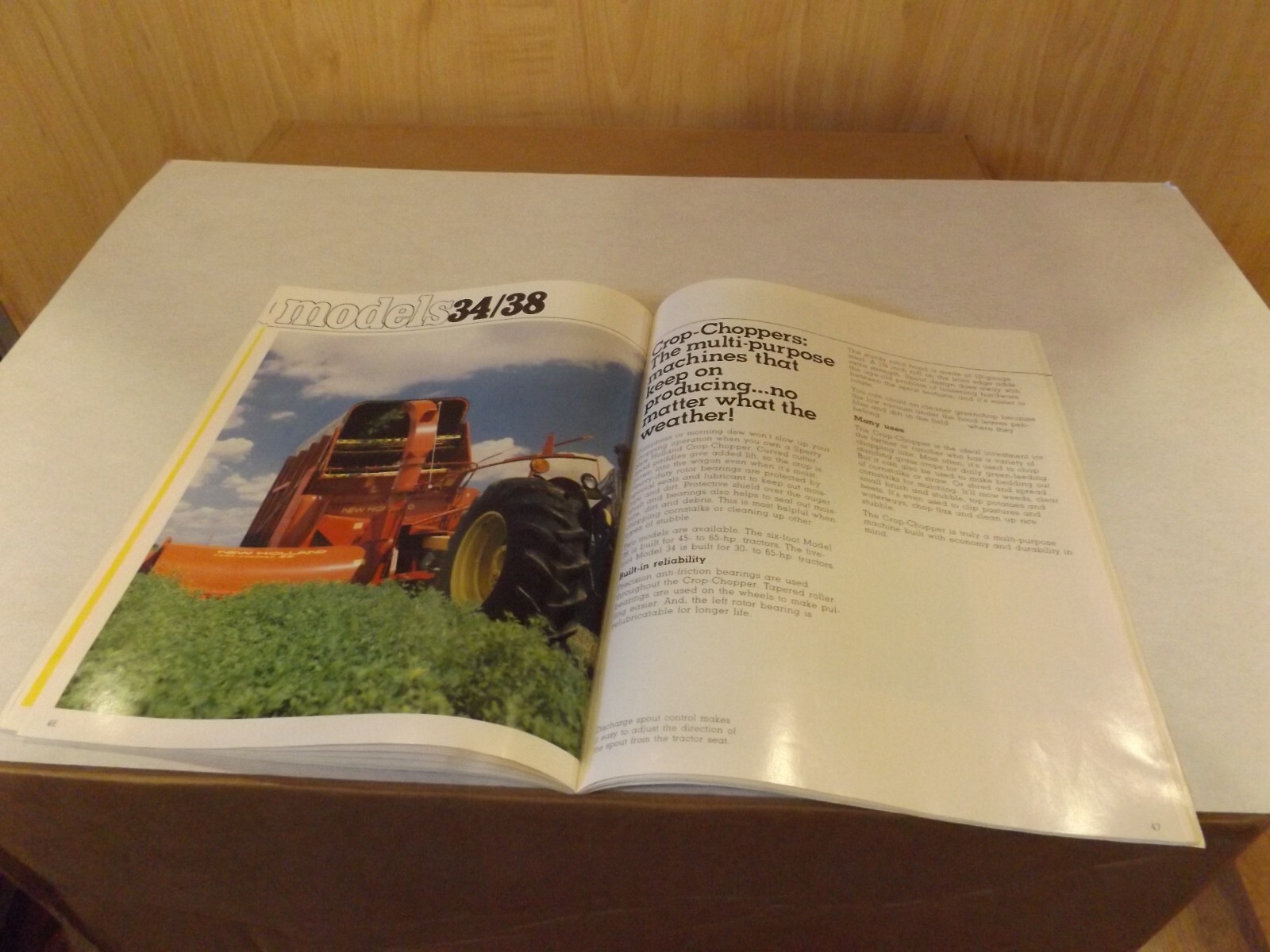 1978 SPERRY NEW HOLLAND FORAGE EQUIPMENT. LIT # 31000801 12/78