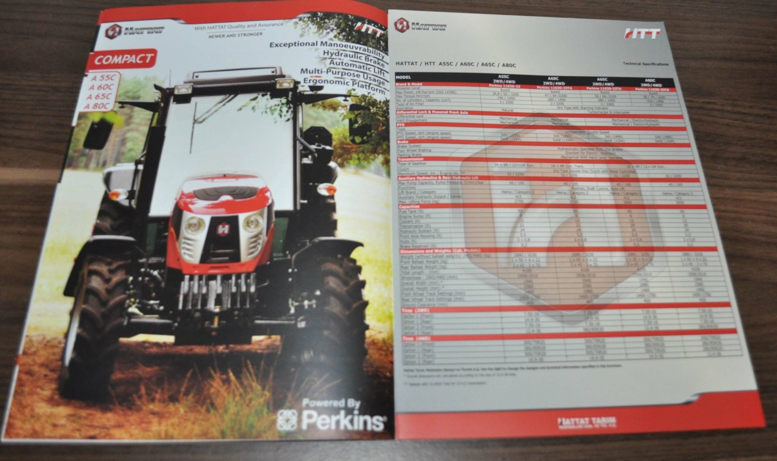 Hattat Model Range Tractor Turkey Brochure Prospekt