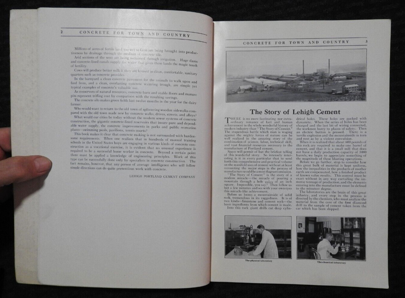 1922 Lehigh Cement Company “Concrete for Town & Country” Allentown PA Catalog