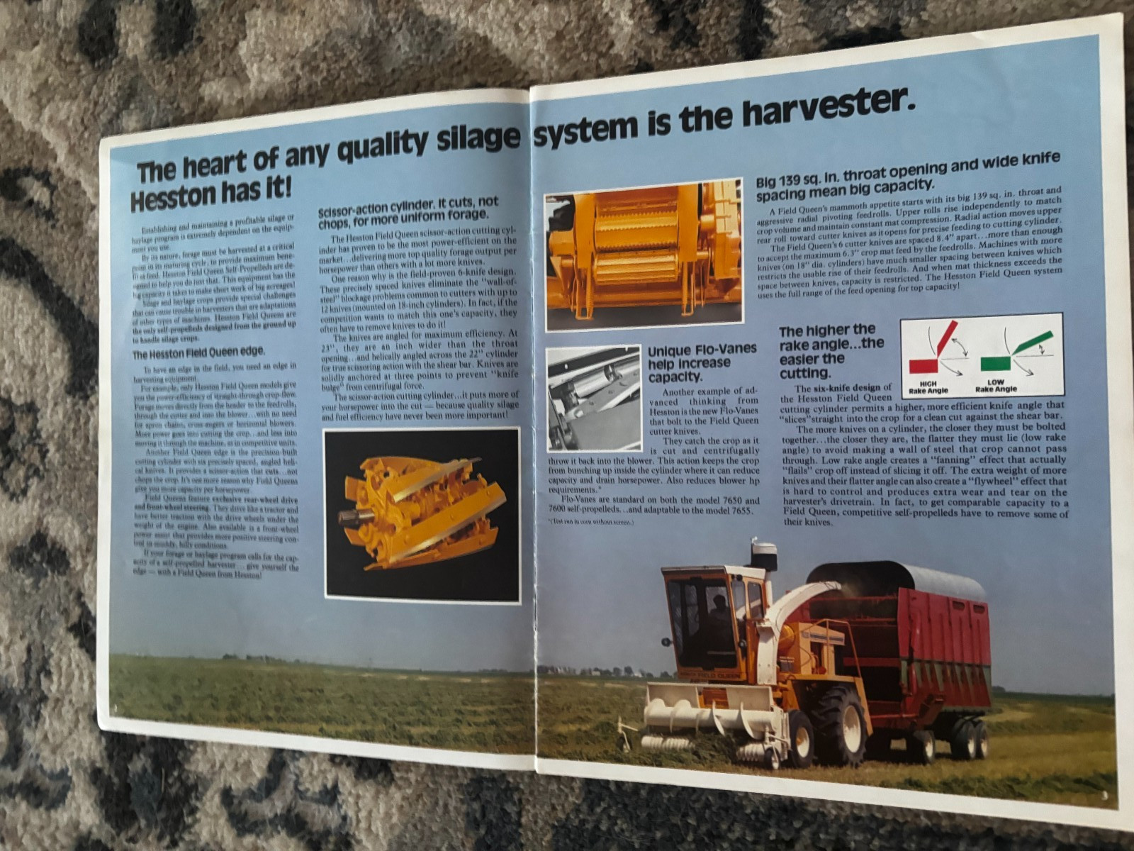 Hesston 7650 7600 7655 Field Queen Forage Harvesters Brochure DCPA26