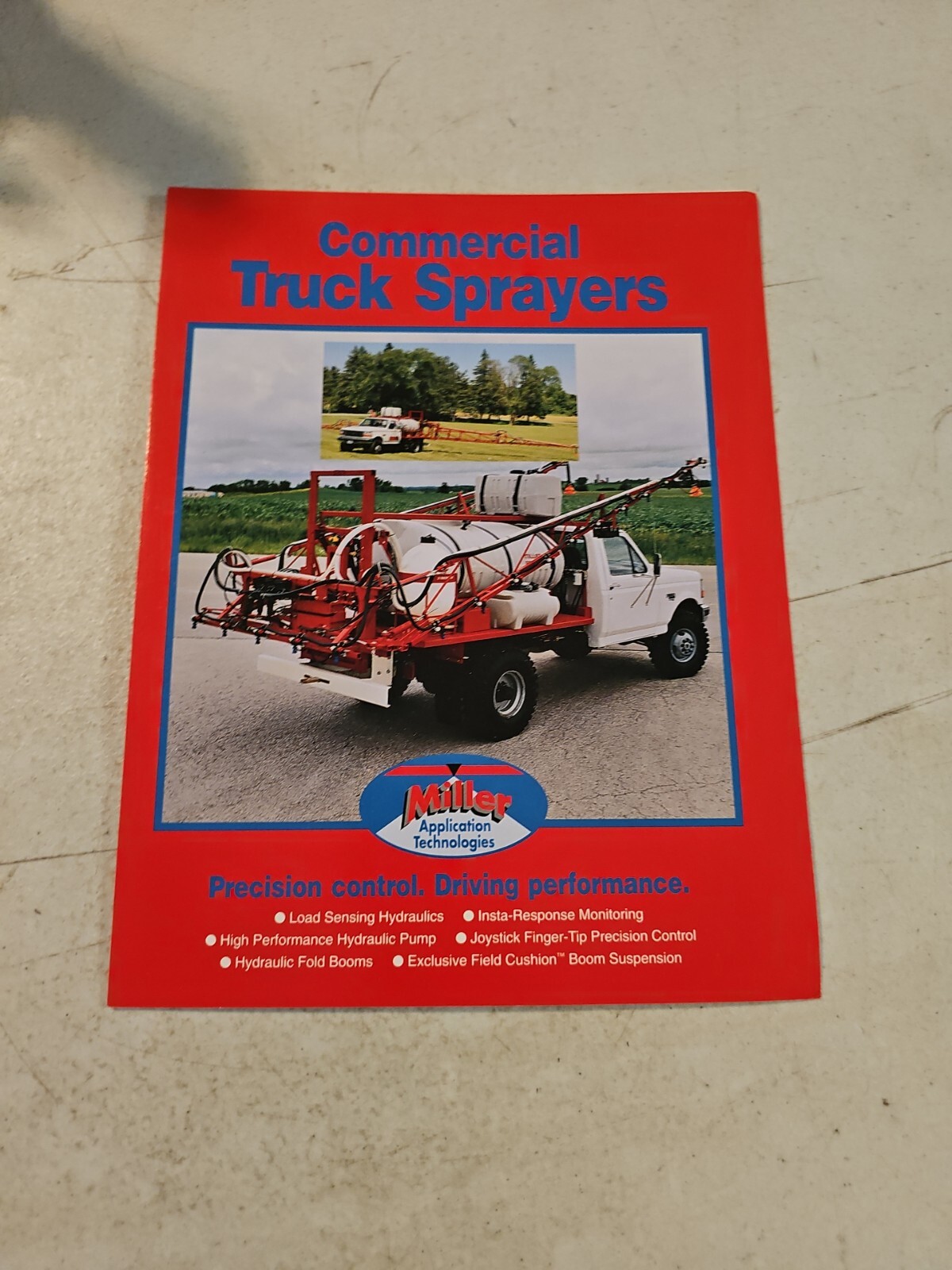 1997 Miller Application Technologies Commercial Truck Sprayers Sales Brochure