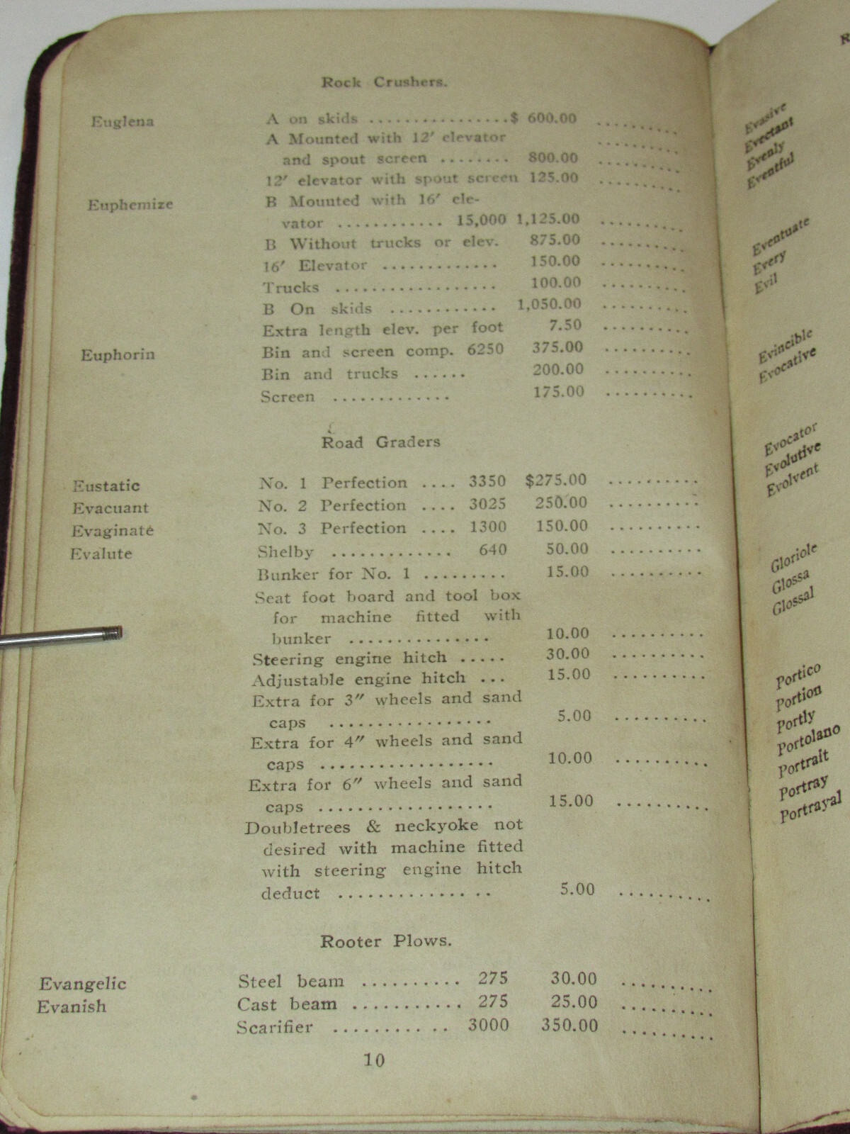 VINTAGE 1913 J. I. CASE THRESHING MACHINE CO PRICE LIST! SALESMAN’S COPY! JI