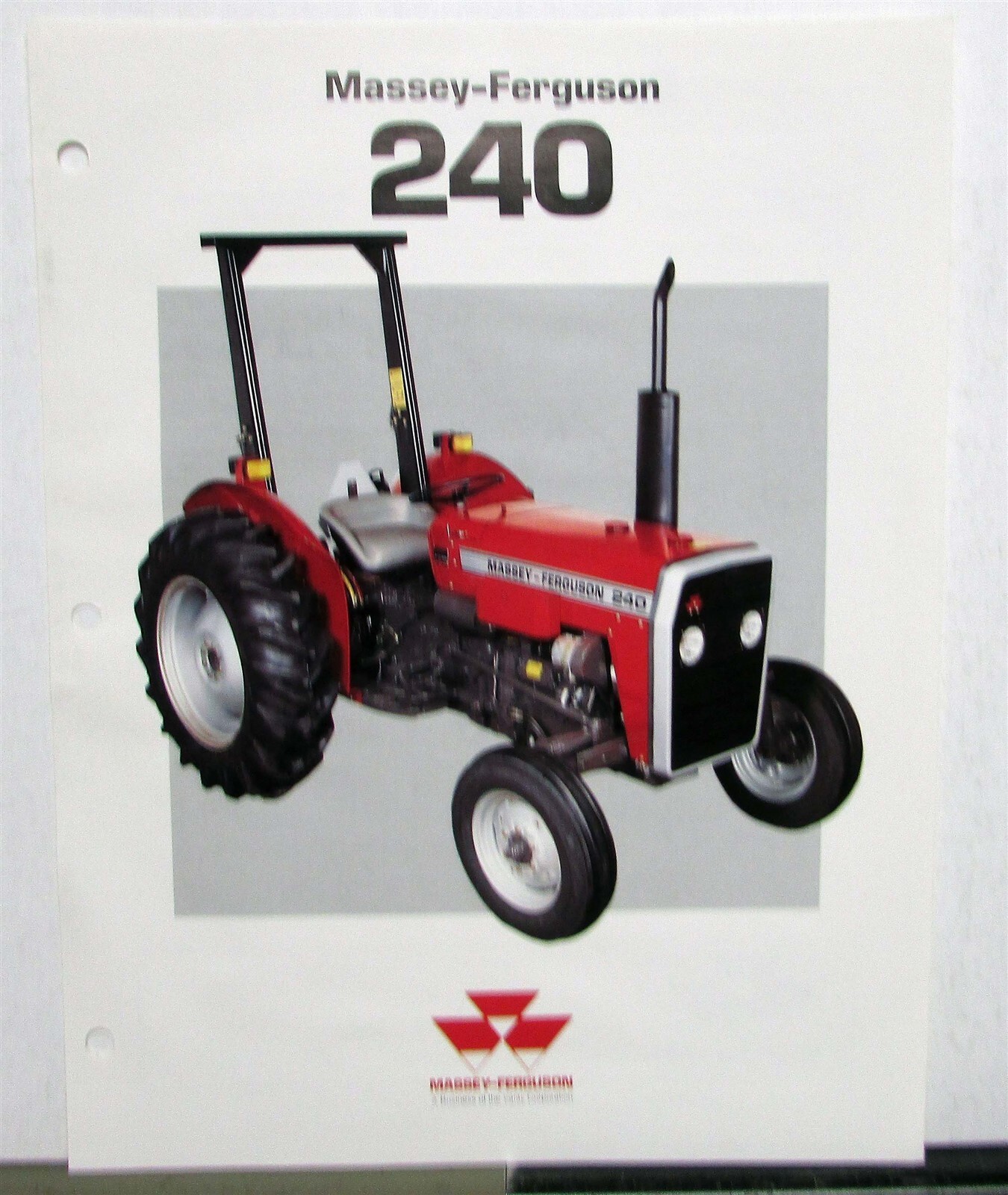 1984 Massey Ferguson 240 Tractor Specs Agricultural Sales Data Sheet