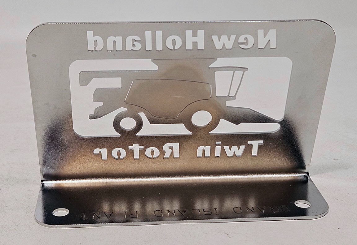 New Holland Equipment Desk Signs Metal Twin Rotor Harvester Grand Island Plant