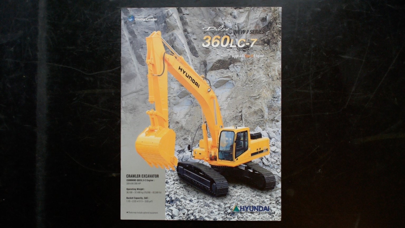 Hyundai 360LC-7 Crawler Excavator Brochure Heavy Equipment 2001