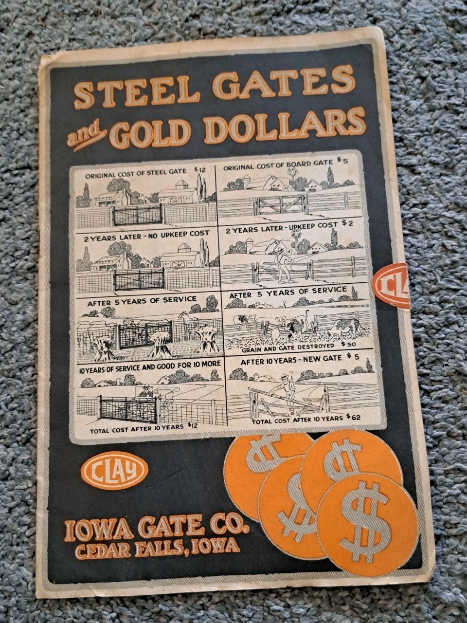Vintage Iowa Gate Company Steel Gates Catalog Clay Fences Farms