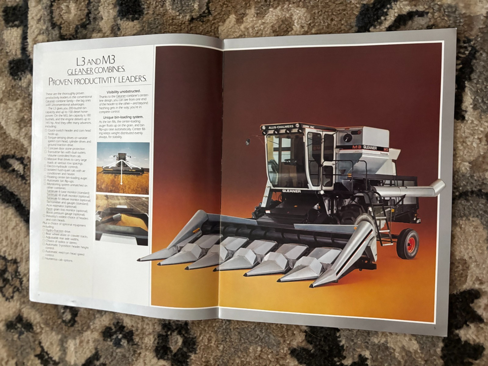 Allis Chalmers L3 M3 F3 Combine For 1984 Brochure DCPA26