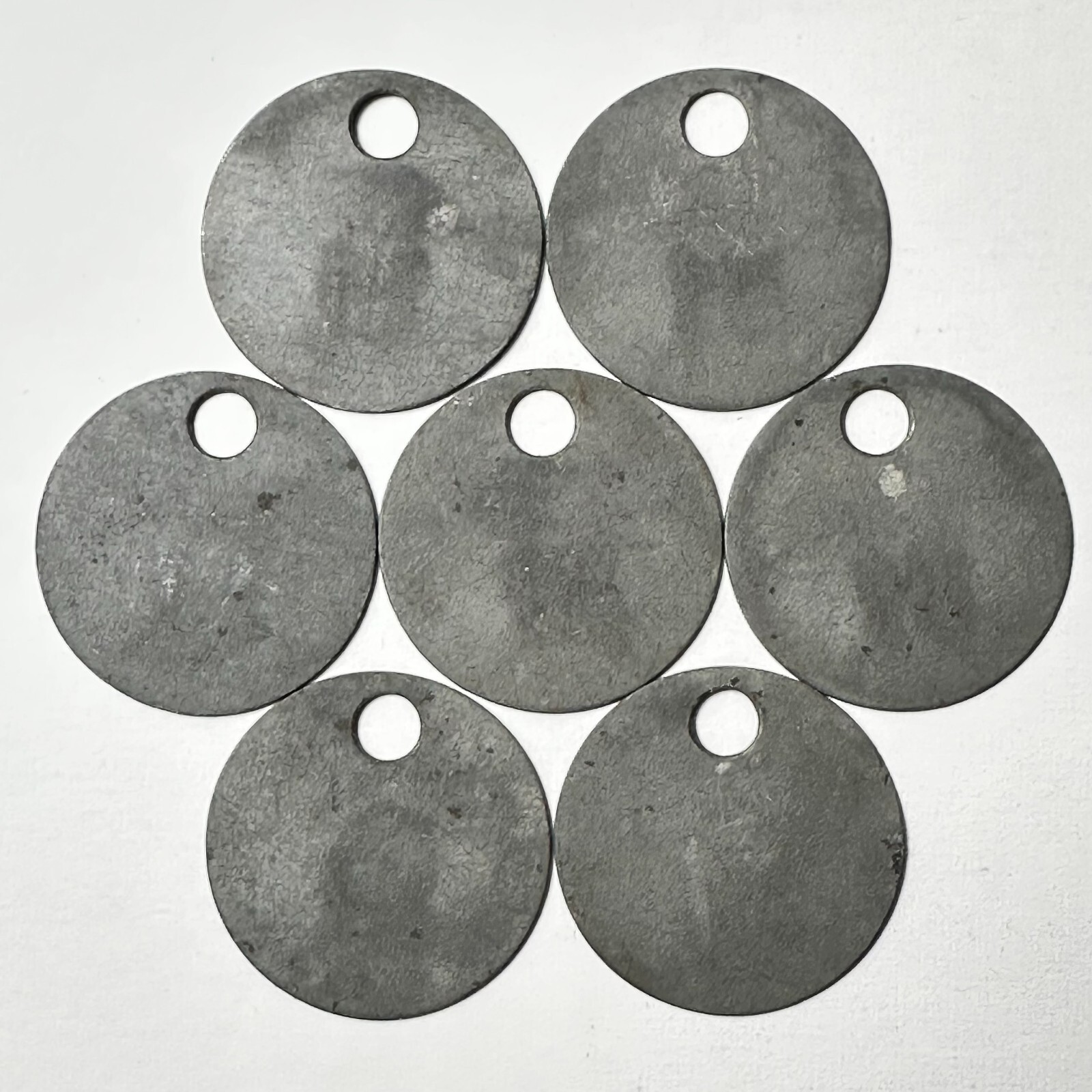 Airetool Metal ID Tag Tool Check Tag Vintage Metal 1.25″ Tag LOT OF 7