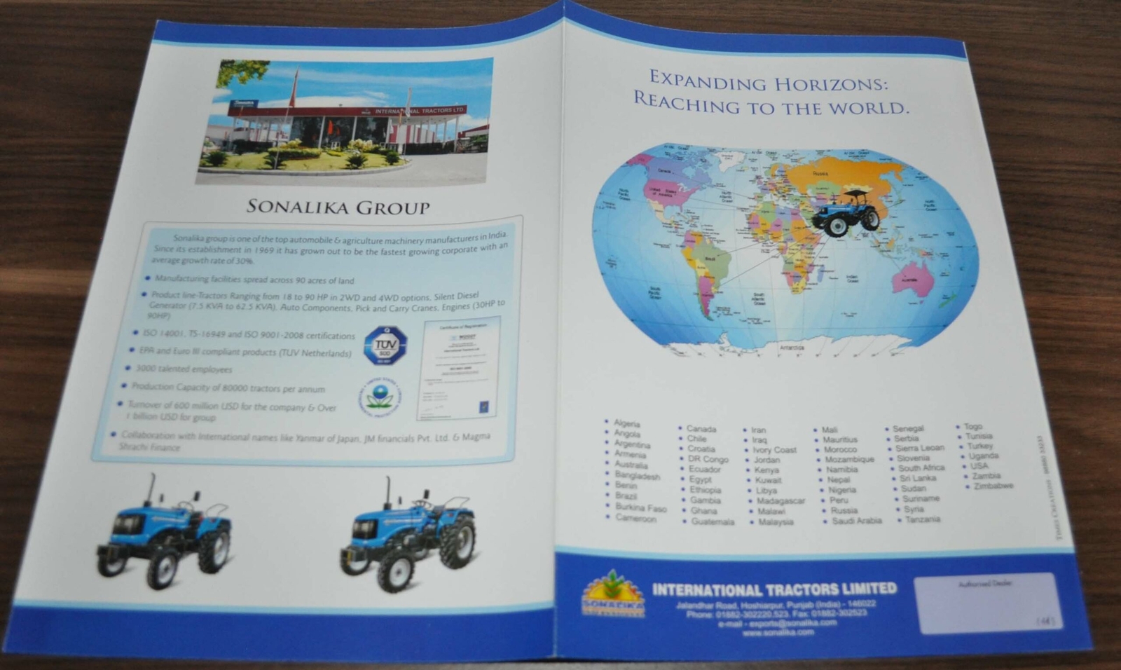 Solis Model Range 2011 EN Tractor India Brochure Prospekt