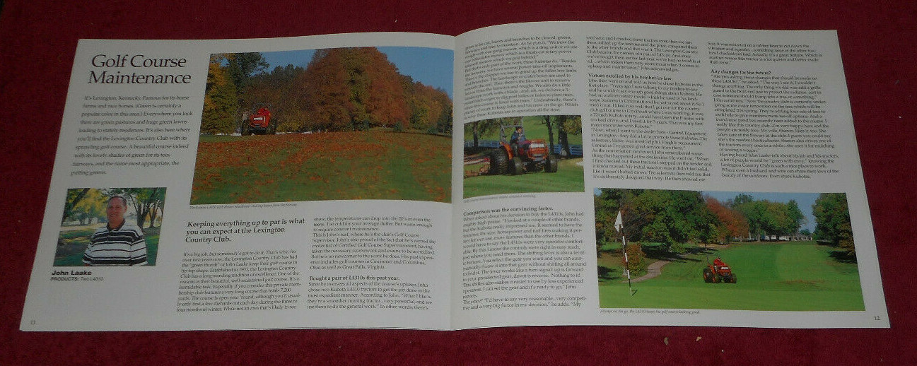 2000 Americans on Kubota B/L-Series Compact Tractors Advertising Brochure
