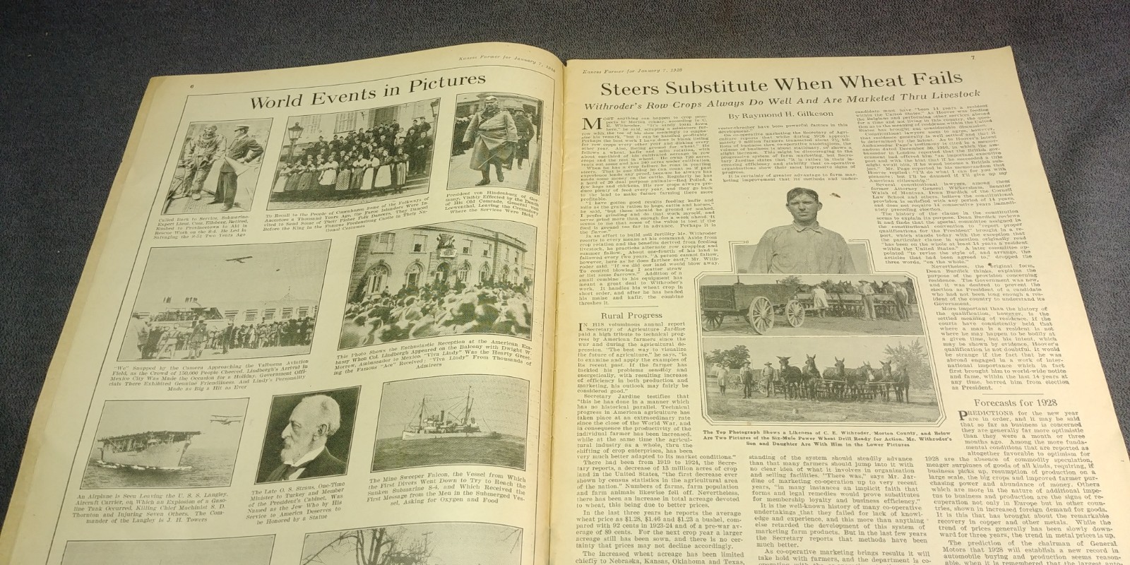 1928 Case 18-32 Tractor Hart Parr AG Farm Ad Kansas Farmer Picture Mag Antique