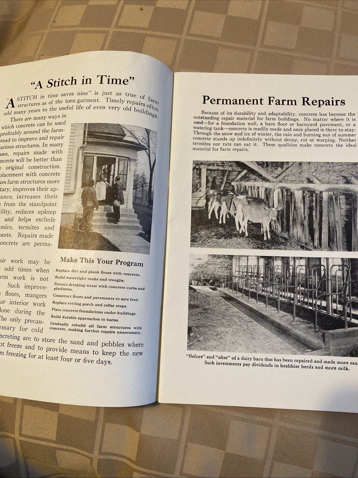Vintage Farming Using Concrete Booklets Lot
