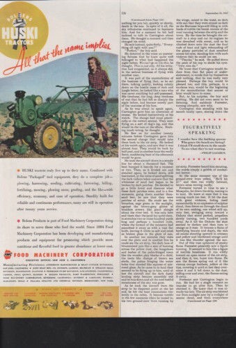 1947 BOLENS HUSKI TRACTOR FARM GARDEN EQUIPMENT WALK GARDEN SAN JOSE AD 10379