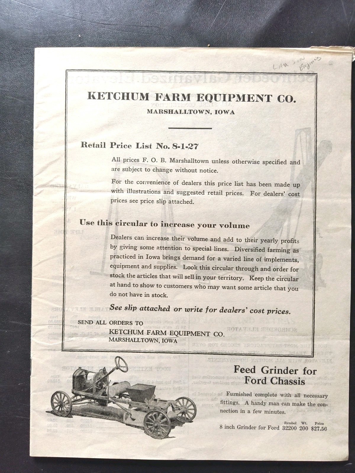1920s Ketchum Farm equipment Dealer Sales Brochure Advertising Catalog 2pc Lot