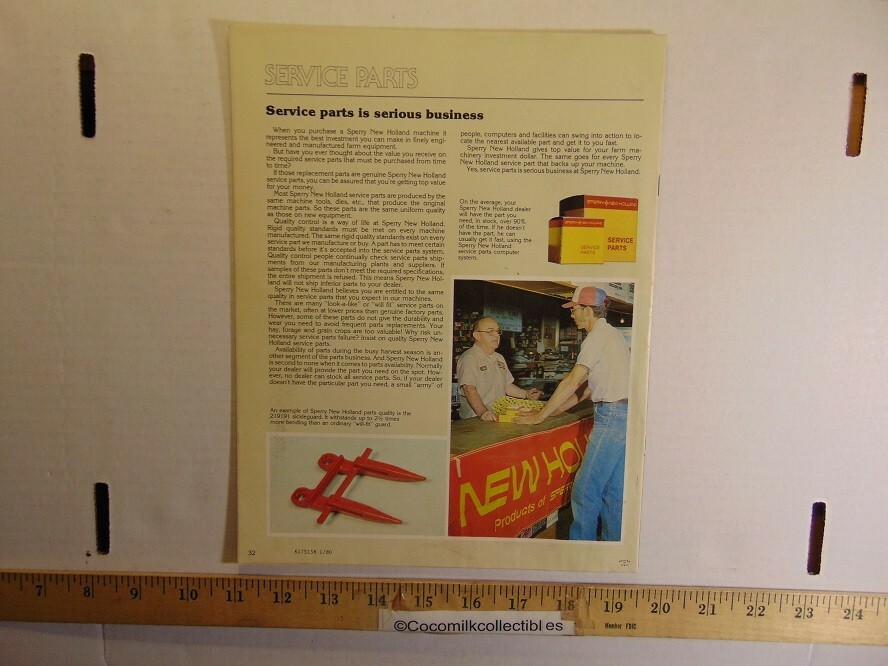 Vintage 1980 Sperry New Holland Equipment Buyer’s Guide Brochure