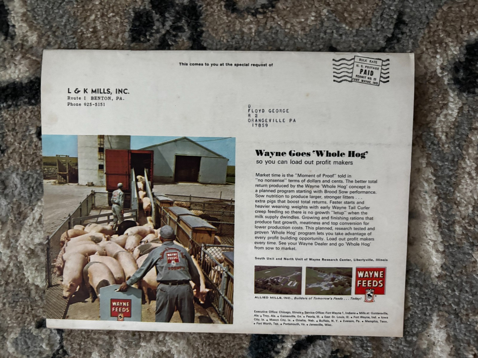 Wayne Feeds Idea Magazine for Summer 1967 Brochure DCPA26