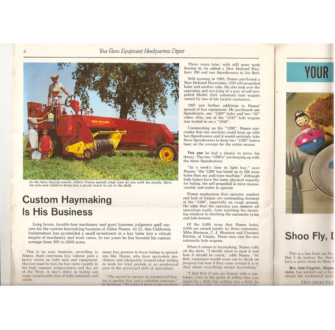 D427 New Holland Farm Equipment Vintage Brochure 1967