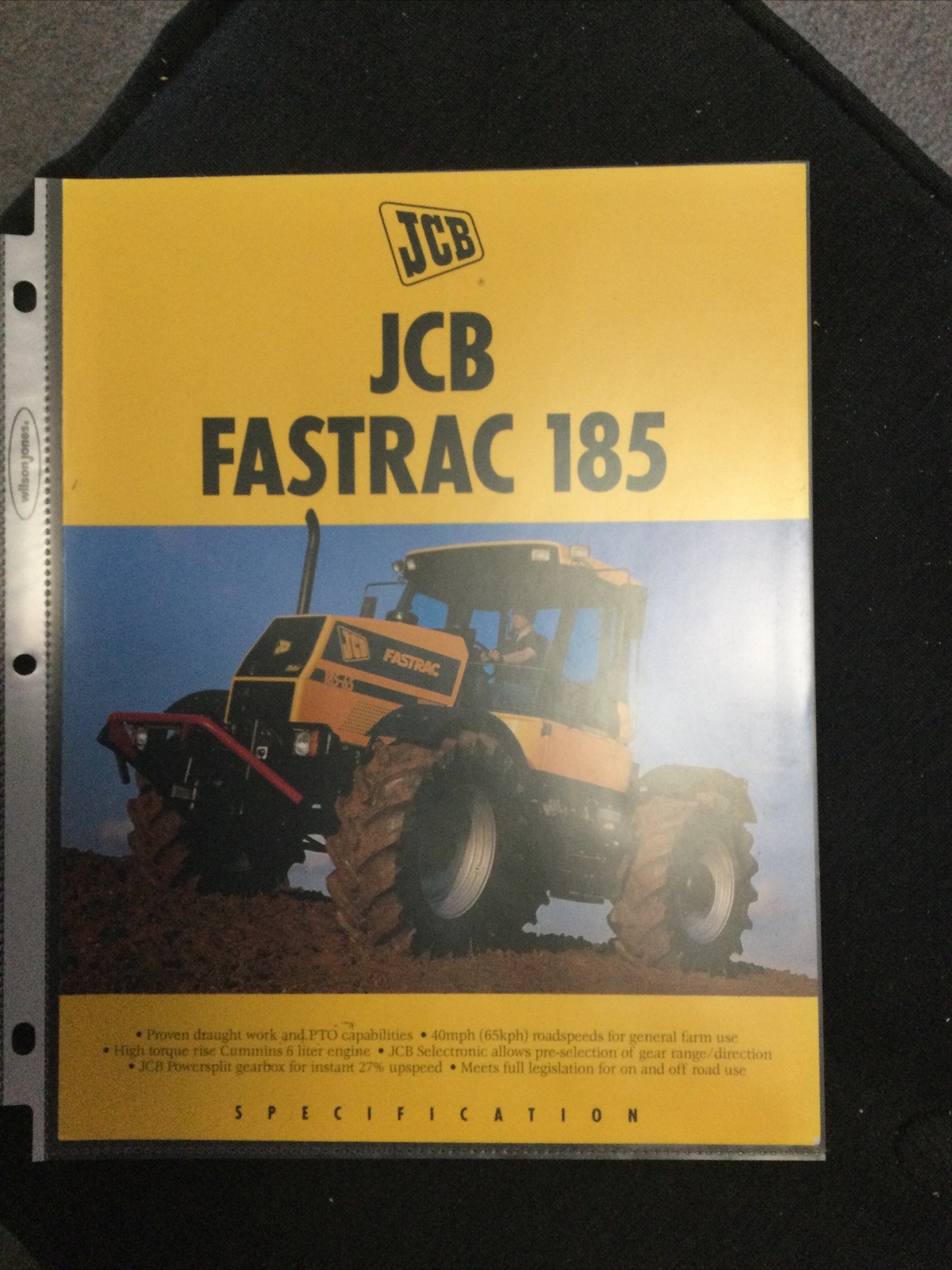 JCB Fastrac 185 Tractor Brochure