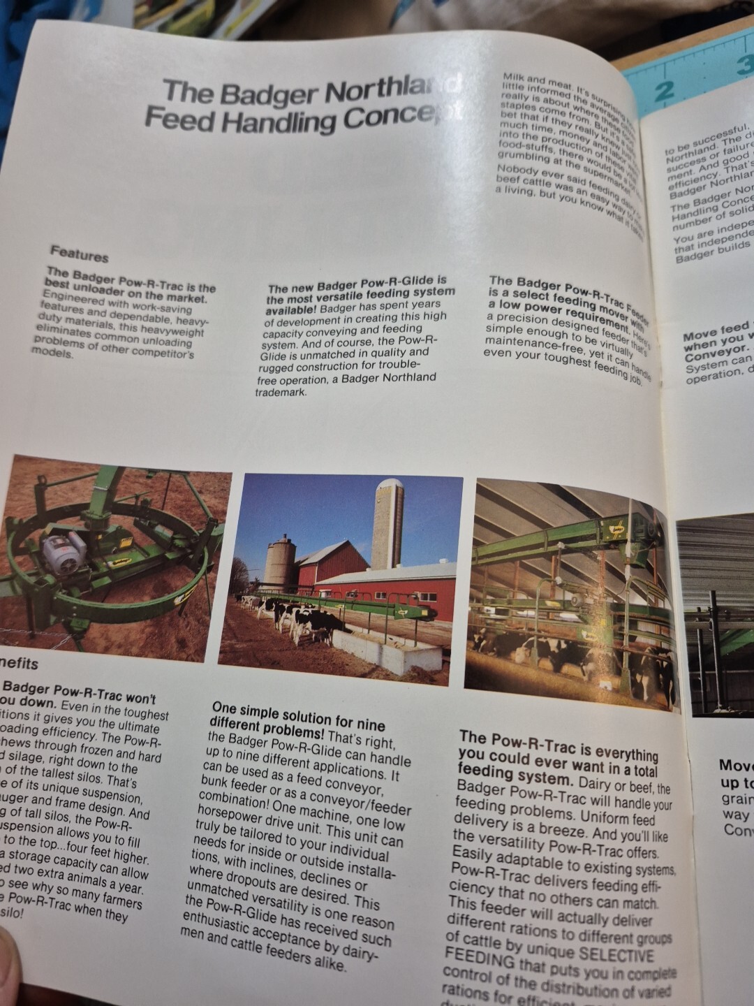 1980’s? BADGER Northland Feed Handling Systems Brochure 24 Pages