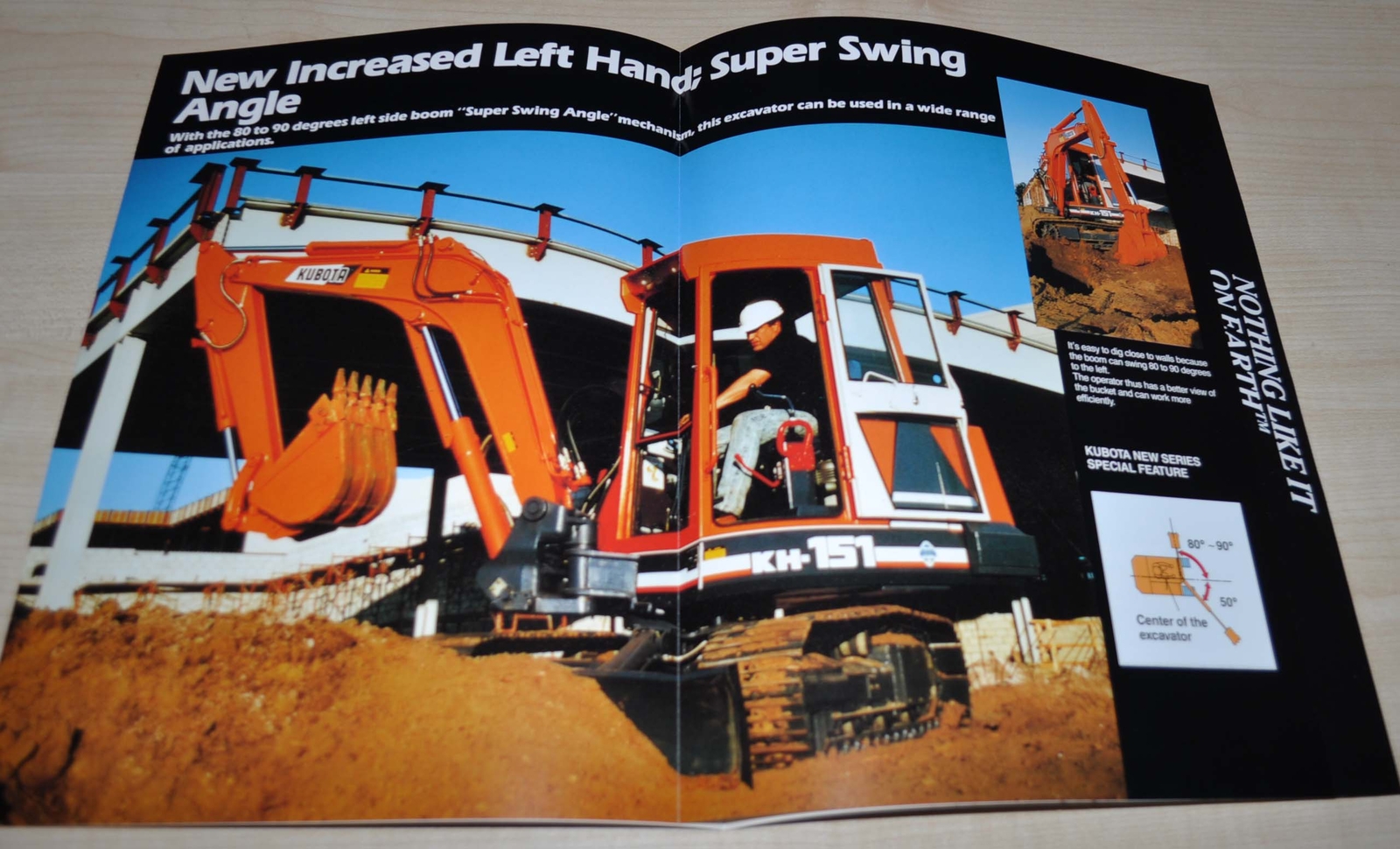 Kubota Compact Excavator KH-151 Japanese Brochure Prospekt