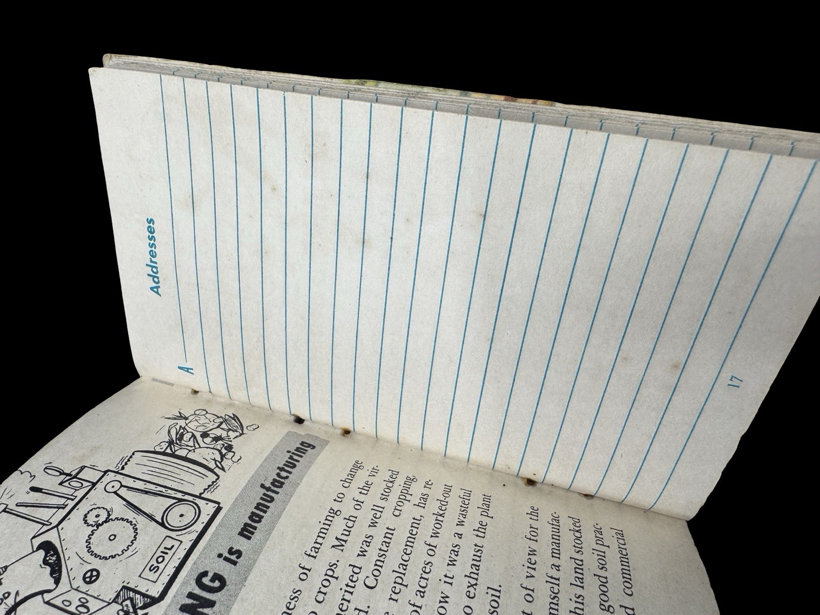 Swift’s Plant Food Service Red Steer Notebook Pocket Book Used 50’s