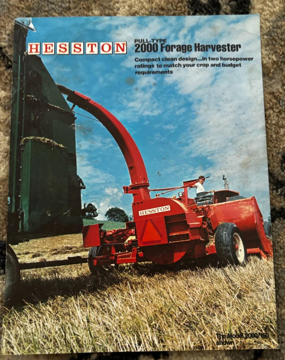 Hesston 2000 Forage Harvester For 1972 Brochure DCPA26