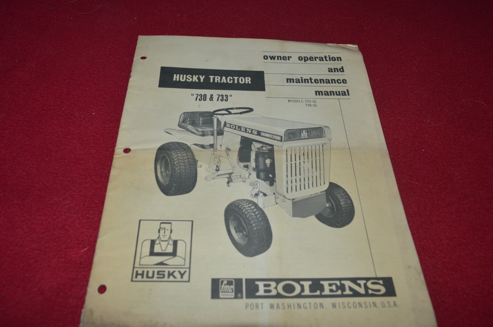 Bolens 730 733 Husky Tractor Operator’s Manual BASE