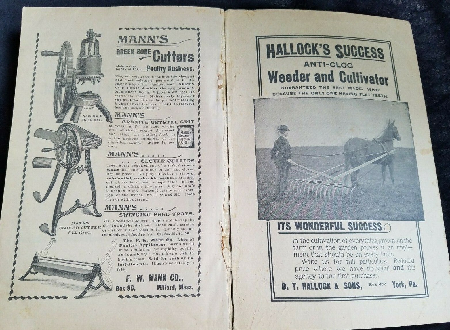 1899 Practical Farmer’s Year Book & Almanac Farmer Co Philadelphia Vol 1 No. 1